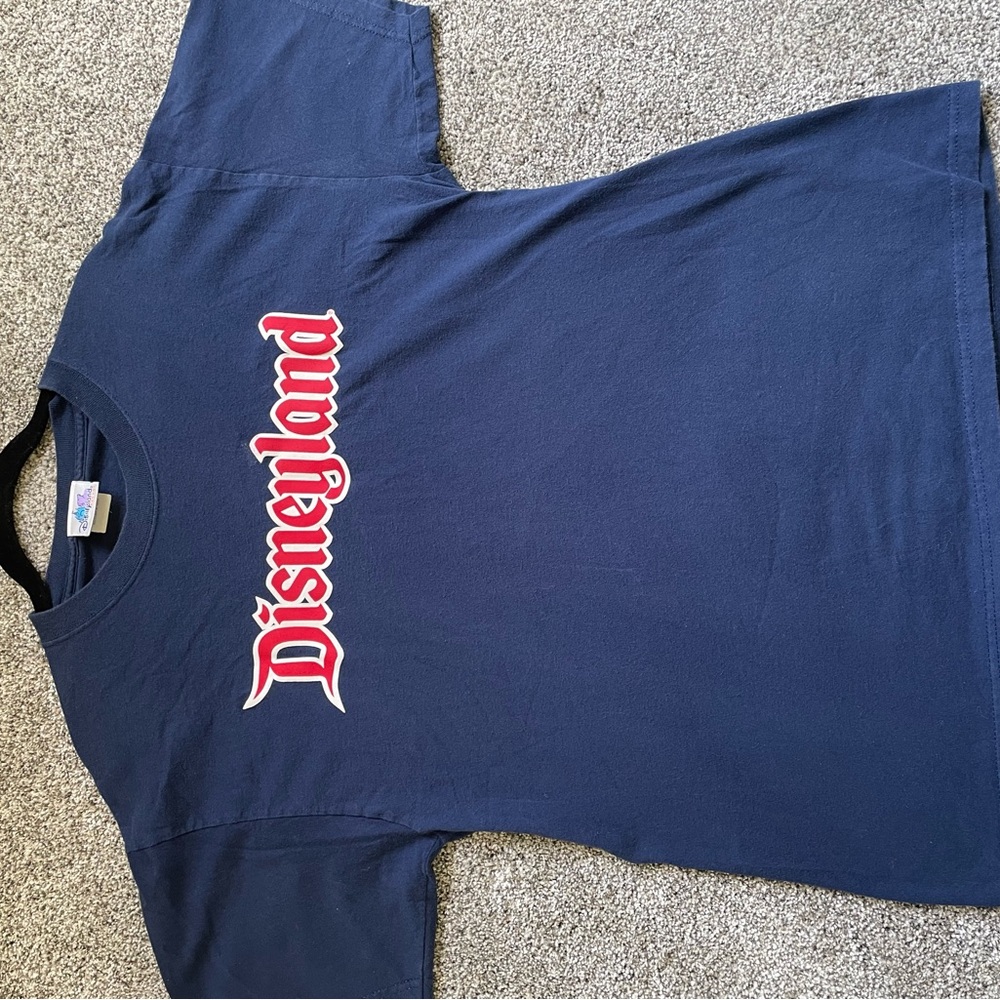 100% Cotton Disneyland Navy Blue Short Sleeve Tee